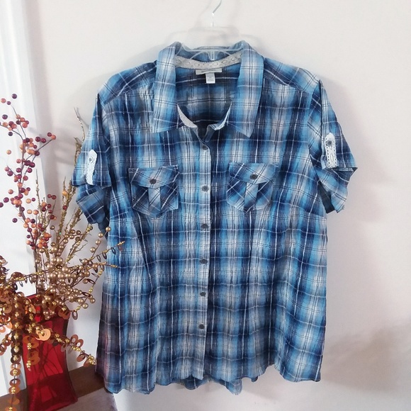 Dress Barn Tops - Dressbarn Western Blouse